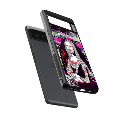 Mona Remix sleek google pixel 6 cover with tempered glass back and TPU edges