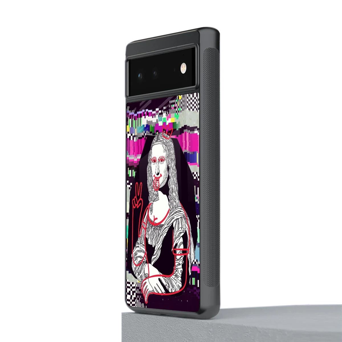 Mona Remix stylish phone case for google pixel 6 | glossy glass and slim fit