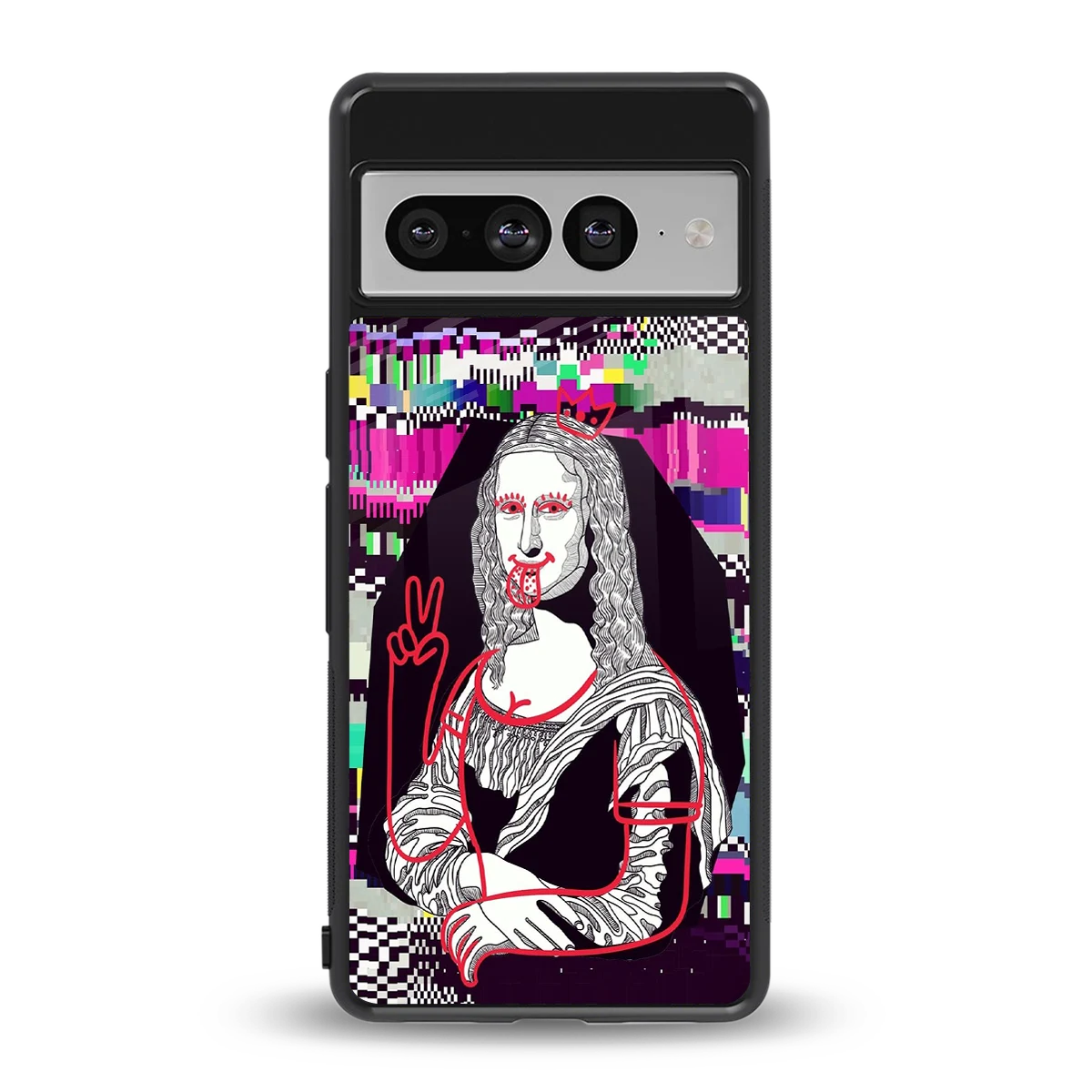 Mona Remix back phone cover | glass case for google pixel 7 pro