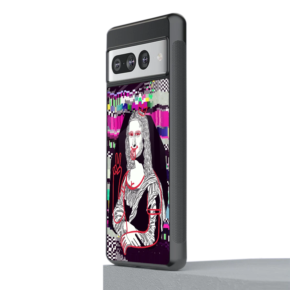 Mona Remix stylish phone case for google pixel 7 pro | glossy glass and slim fit