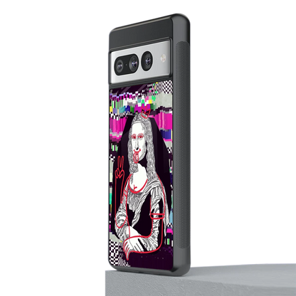 Mona Remix stylish phone case for google pixel 7 pro | glossy glass and slim fit