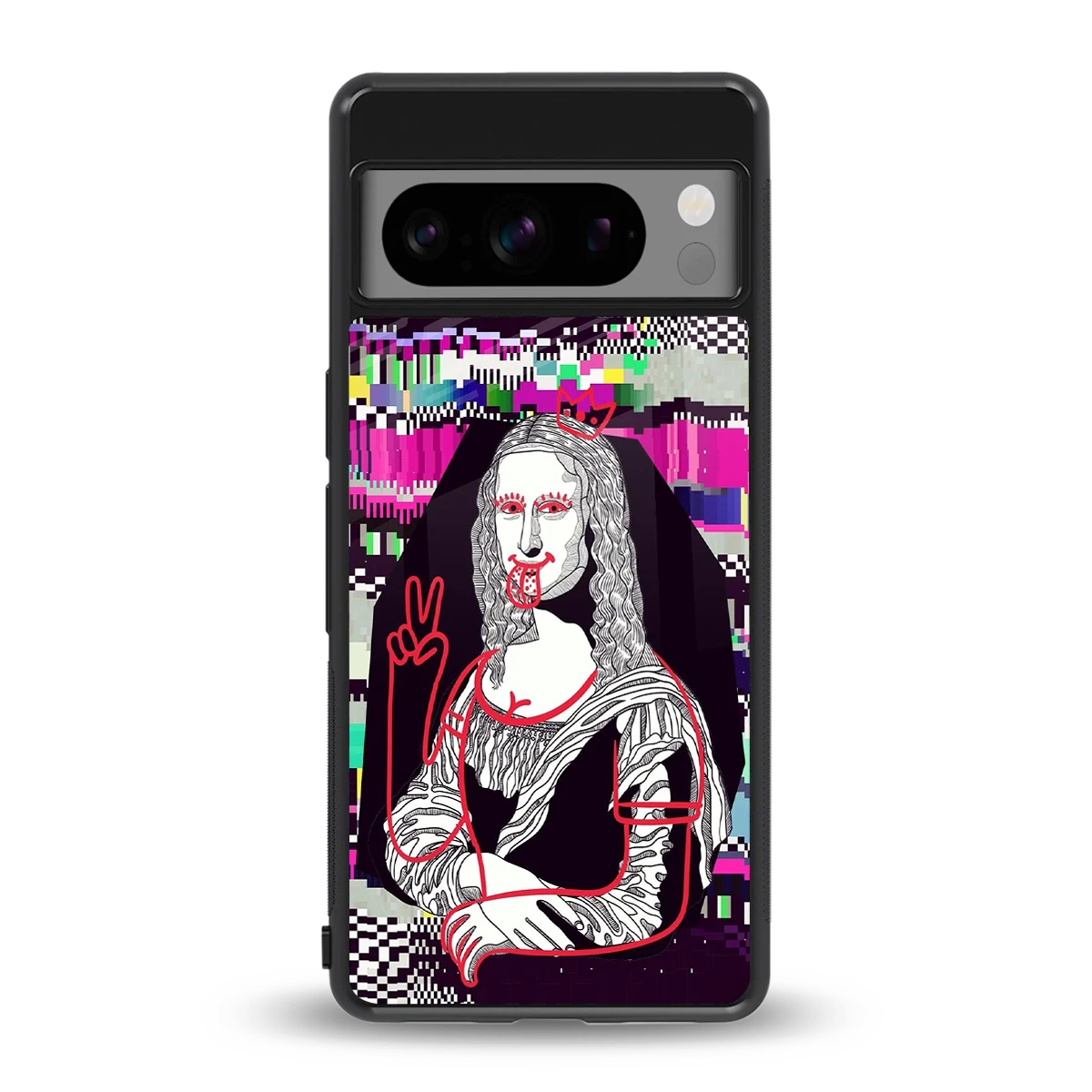 Mona Remix back phone cover | glass case for google pixel 8 pro