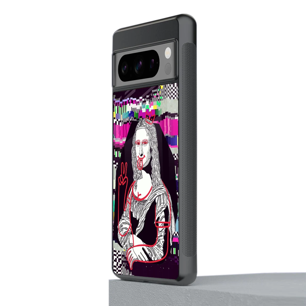 Mona Remix stylish phone case for google pixel 8 pro | glossy glass and slim fit