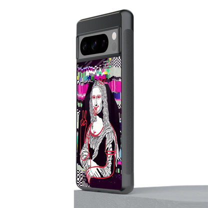 Mona Remix stylish phone case for google pixel 8 pro | glossy glass and slim fit