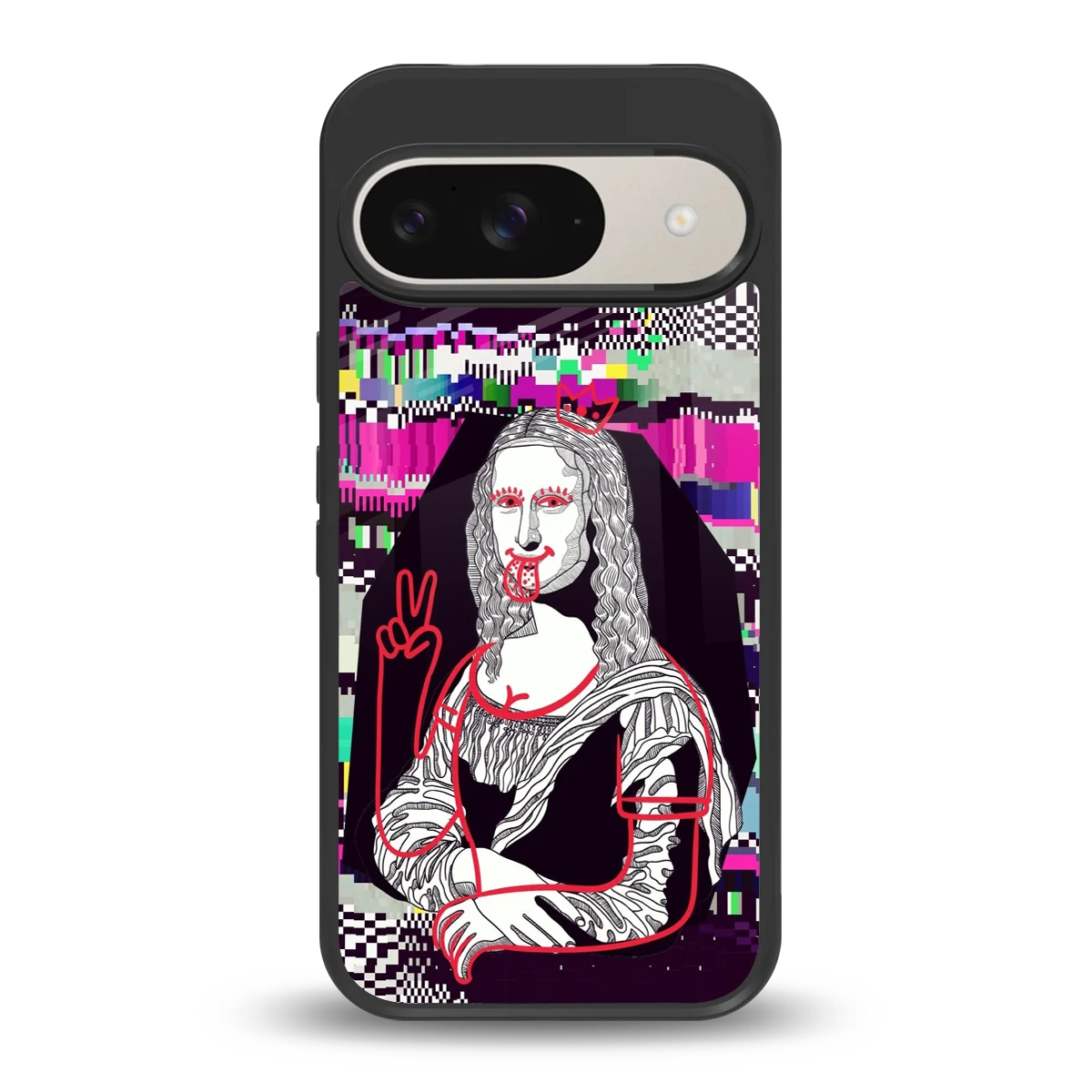 Mona Remix back phone cover | glass case for google pixel 9
