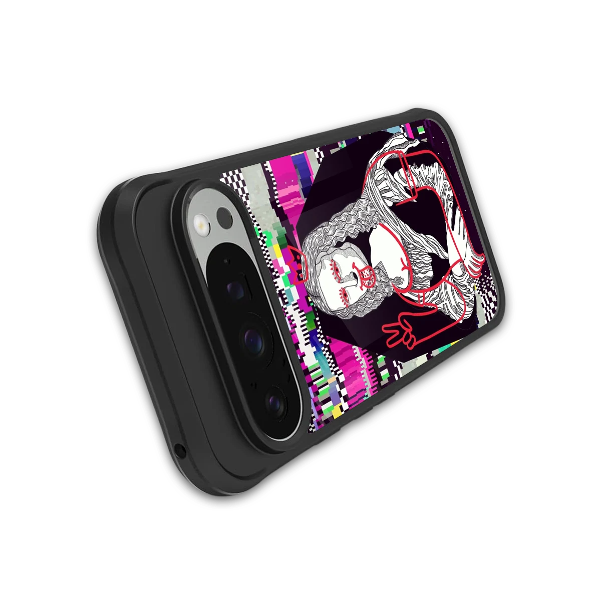 Mona Remix stylish phone case for google pixel 9 pro | glossy glass and slim fit