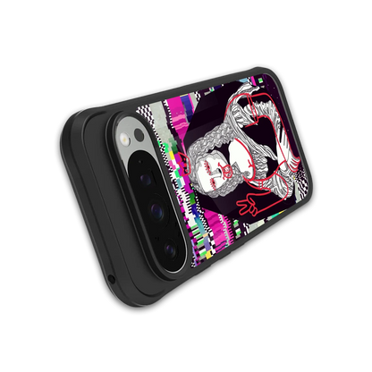 Mona Remix stylish phone case for google pixel 9 pro | glossy glass and slim fit