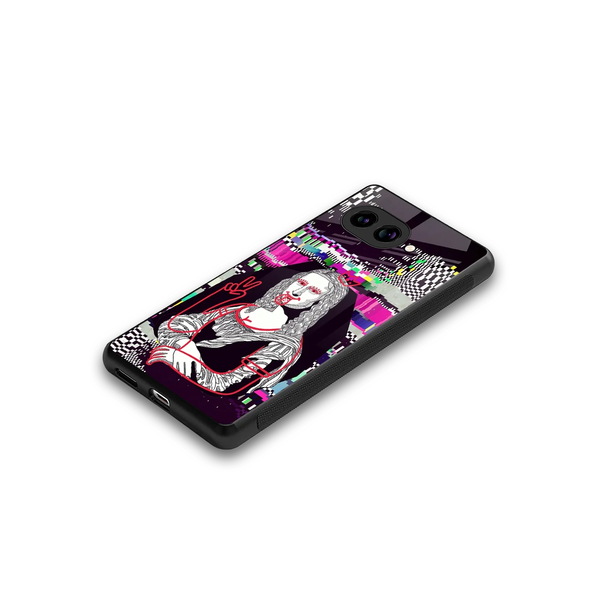 Mona Remix stylish phone case for google pixel 10a | glossy glass and slim fit