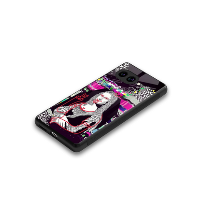 Mona Remix stylish phone case for google pixel 10a | glossy glass and slim fit