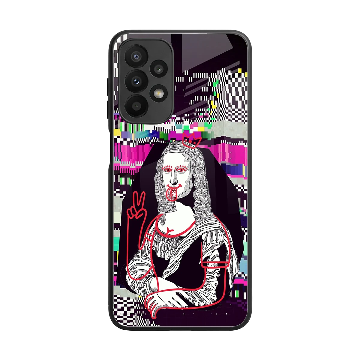 Mona Remix back phone cover | glass case for samsung galaxy a23