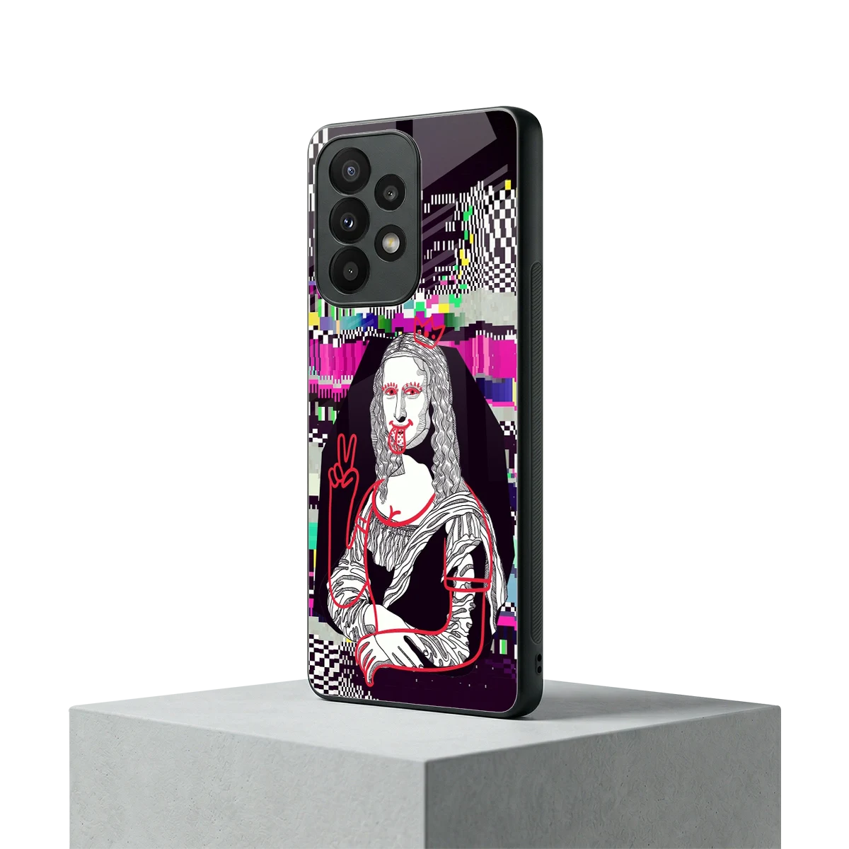 Mona Remix samsung galaxy a23 mobile cover | shockproof glass phone case