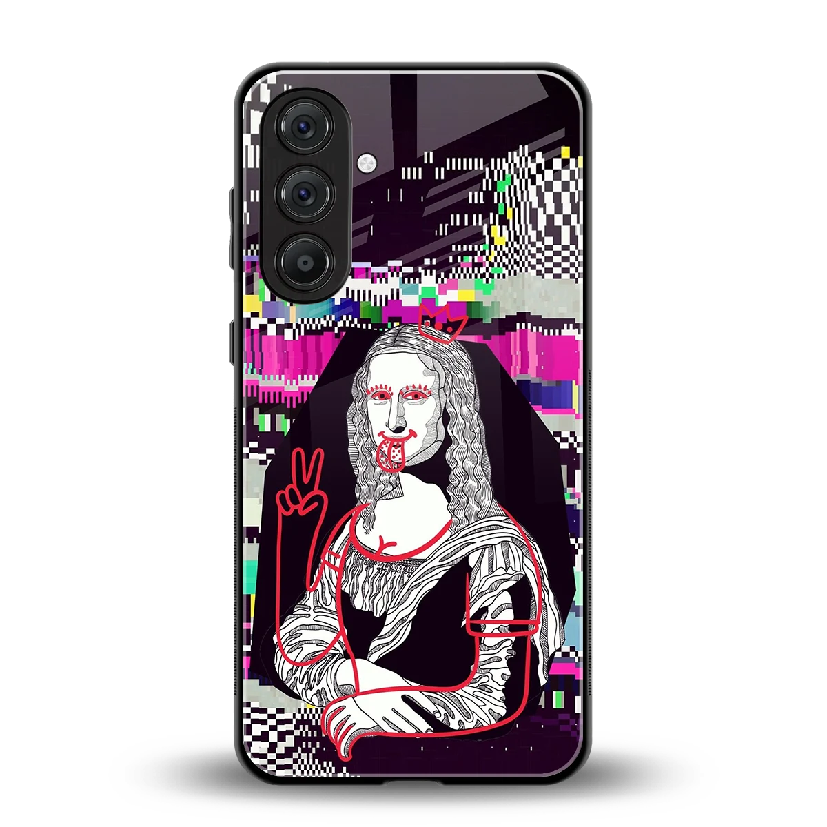 Mona Remix back phone cover | glass case for samsung galaxy m36 5g