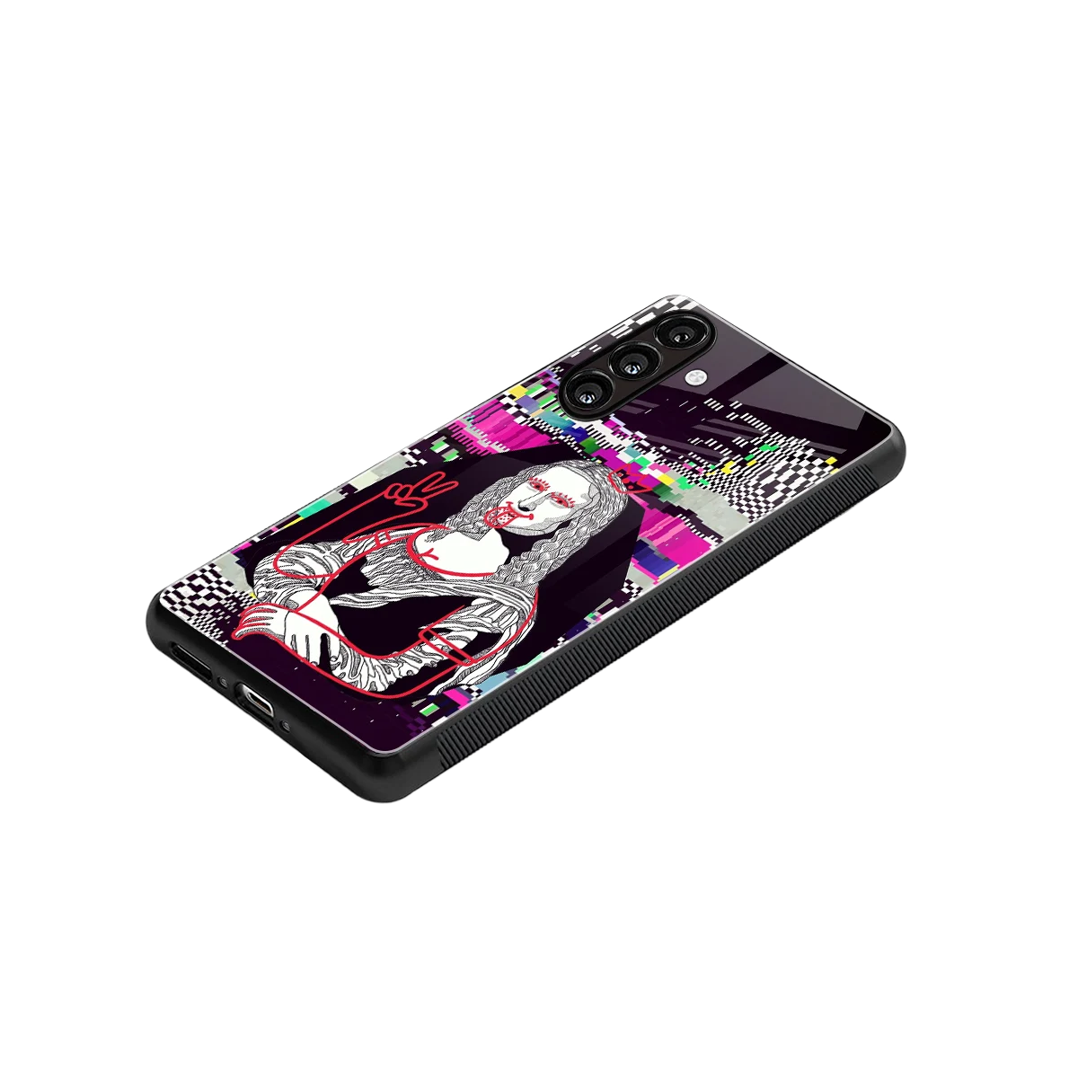 Mona Remix stylish phone case for samsung galaxy m36 5g | glossy glass and slim fit