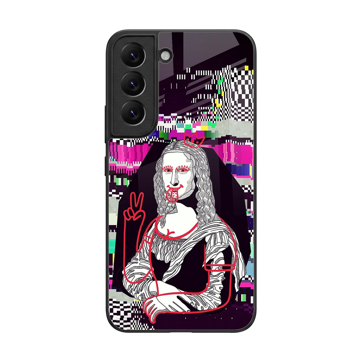Mona Remix back phone cover | glass case for samsung galaxy s22