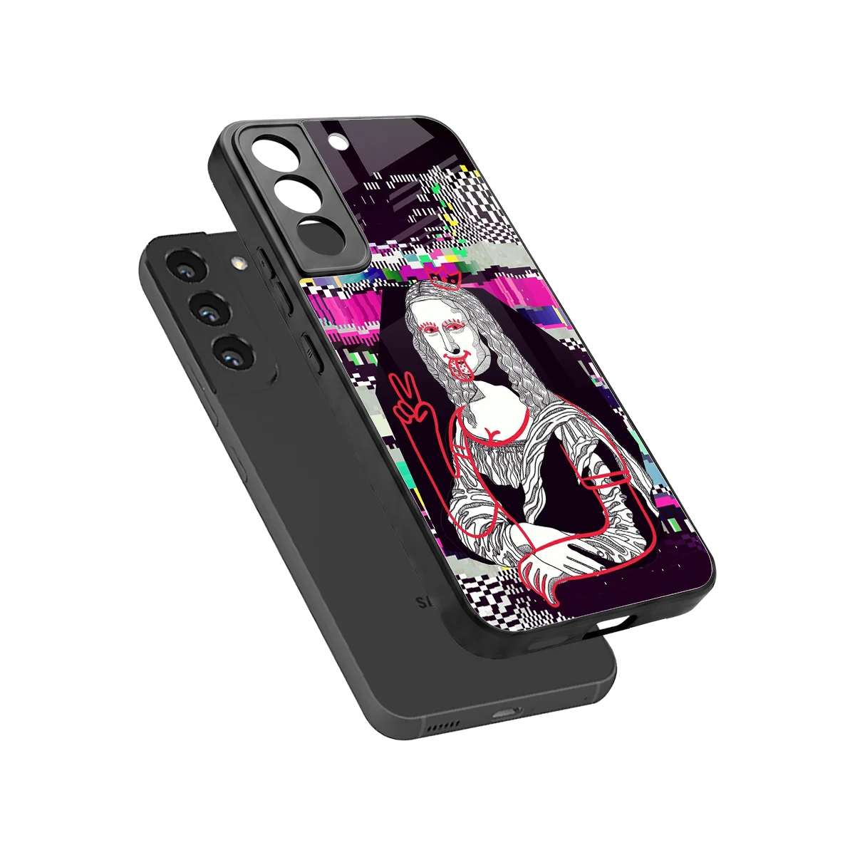 Mona Remix sleek samsung galaxy s22 cover with tempered glass back and TPU edges