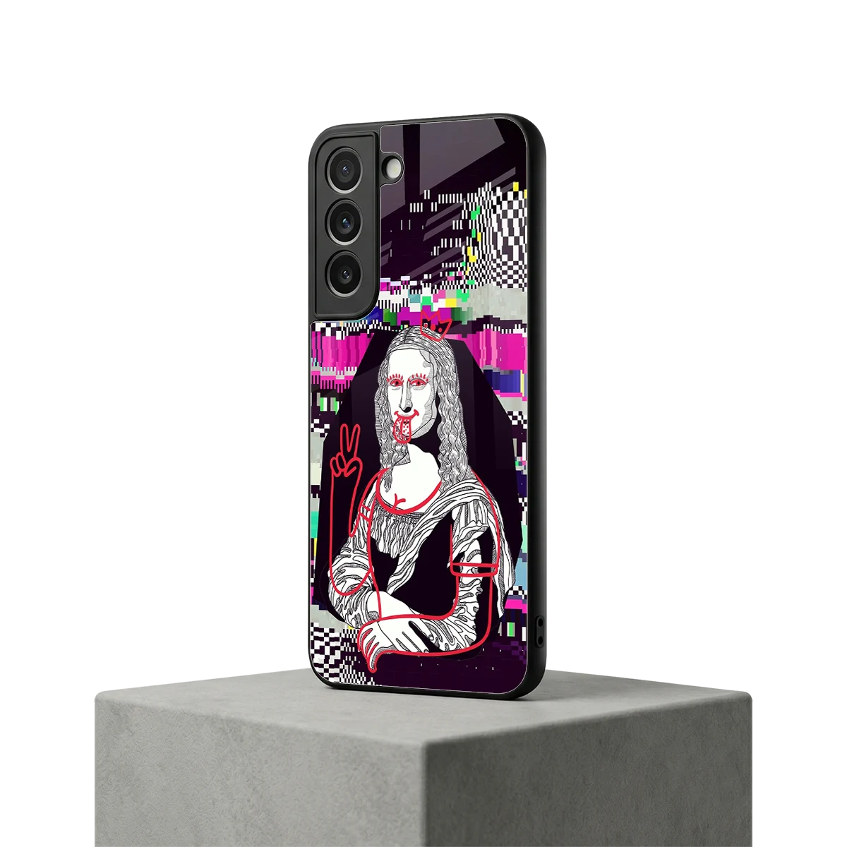 Mona Remix samsung galaxy s22 mobile cover | shockproof glass phone case