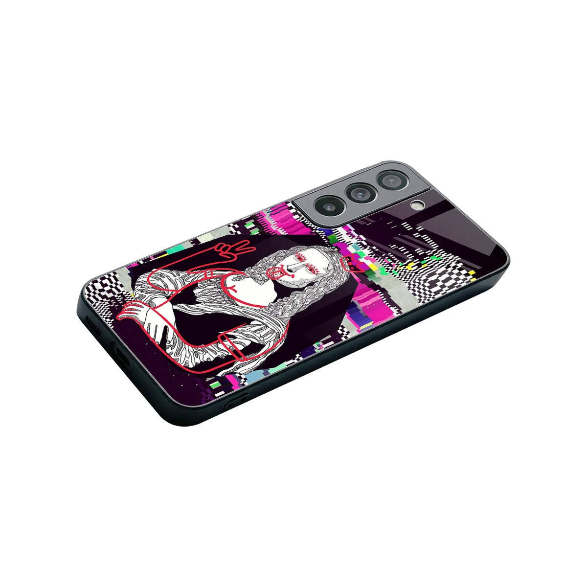 Mona Remix stylish phone case for samsung galaxy s22 | glossy glass and slim fit