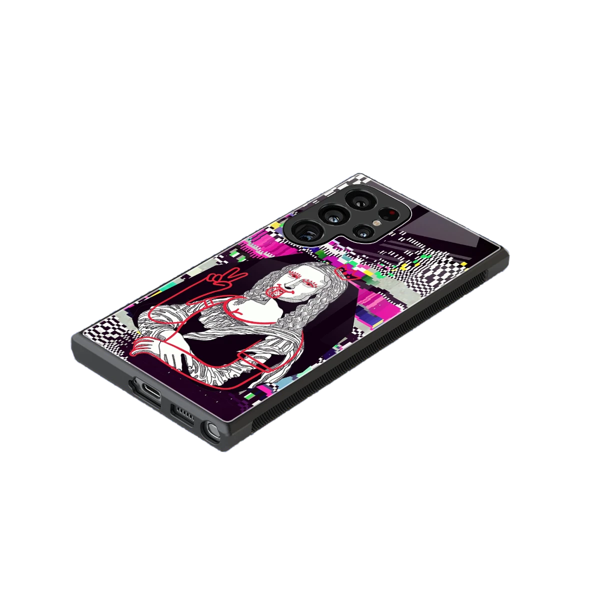 Mona Remix stylish phone case for samsung galaxy s24 ultra | glossy glass and slim fit