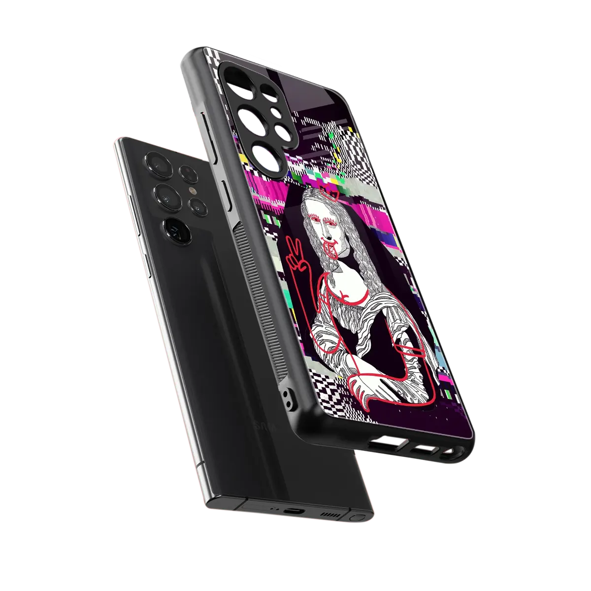 Mona Remix sleek samsung galaxy s25 ultra cover with tempered glass back and TPU edges