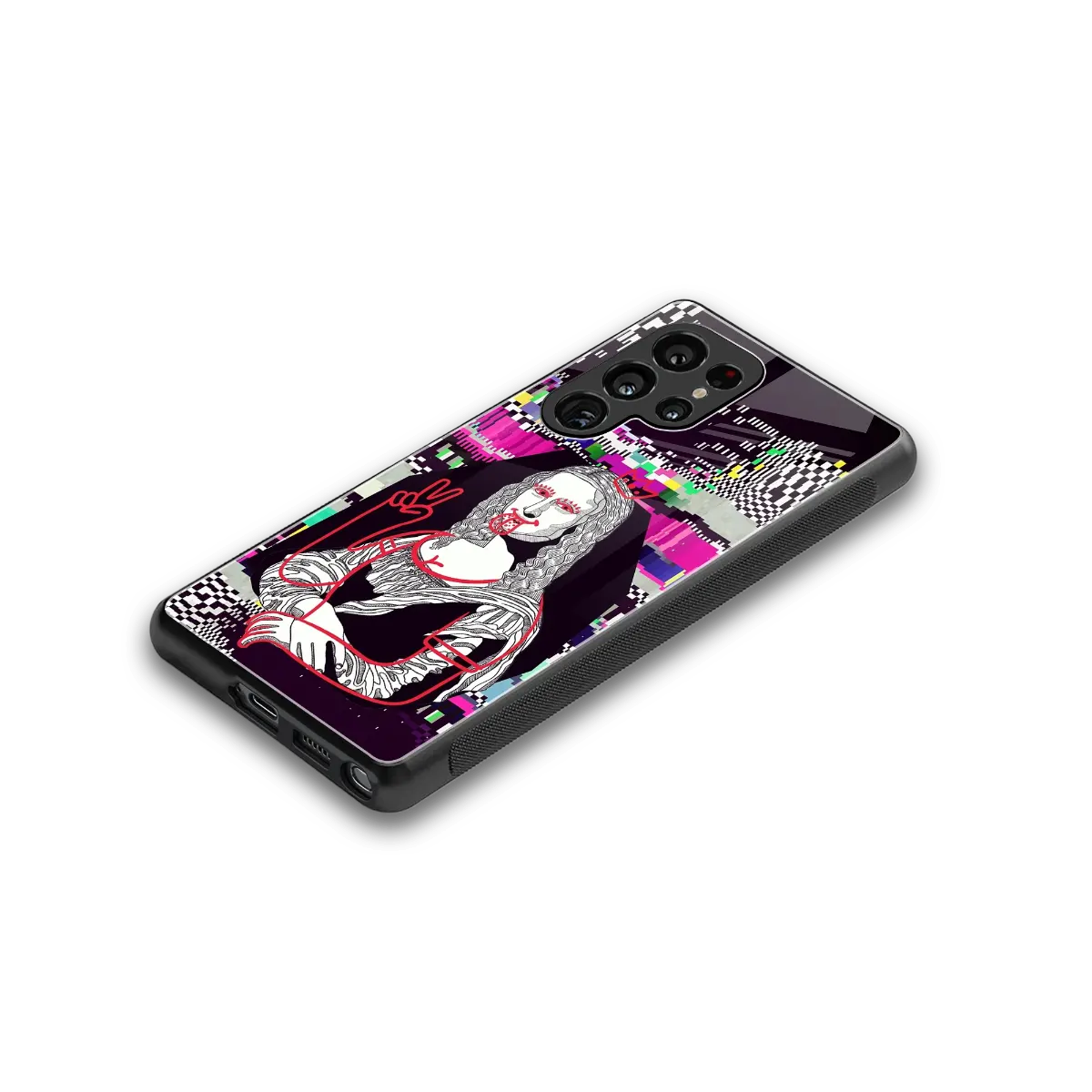 Mona Remix stylish phone case for samsung galaxy s25 ultra | glossy glass and slim fit