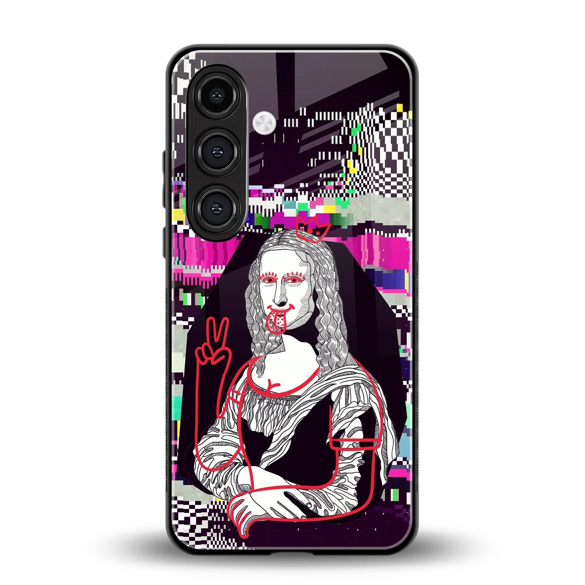 Mona Remix back phone cover | glass case for samsung galaxy s24 plus