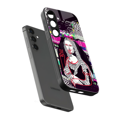 Mona Remix sleek samsung galaxy s24 fe cover with tempered glass back and TPU edges