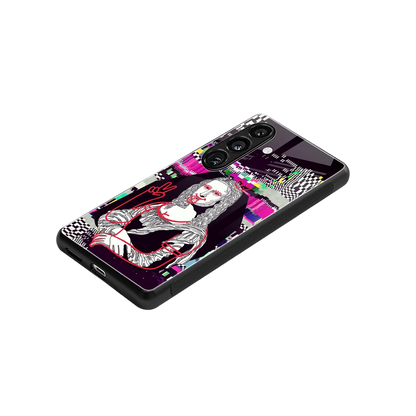 Mona Remix stylish phone case for samsung galaxy s24 fe | glossy glass and slim fit