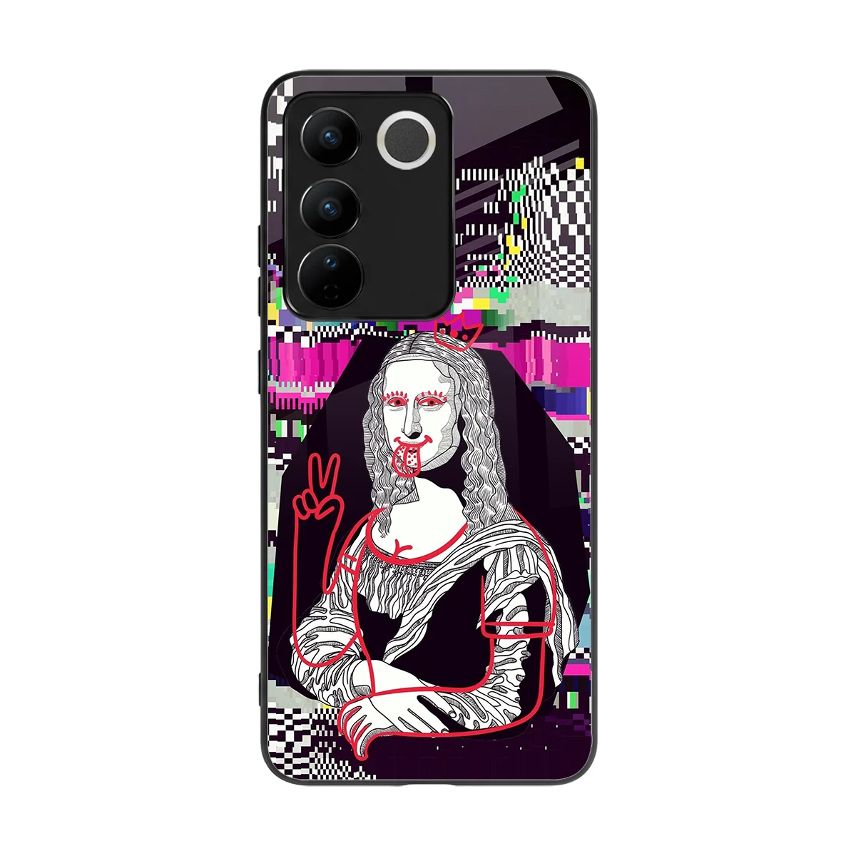 Mona Remix back phone cover | glass case for vivo v27 5g