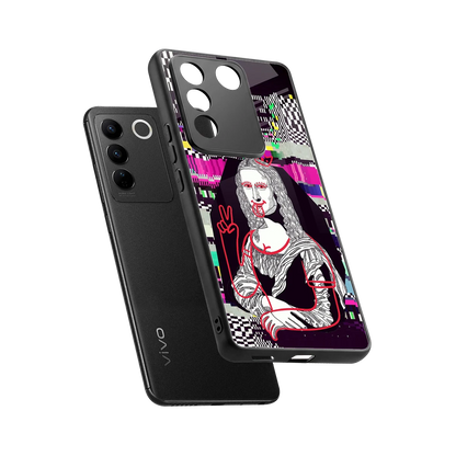 Mona Remix sleek vivo v27 5g cover with tempered glass back and TPU edges