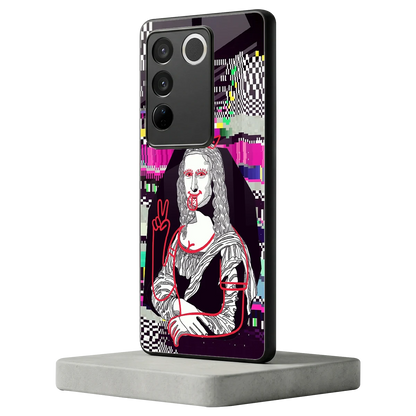 Mona Remix vivo v27 5g mobile cover | shockproof glass phone case