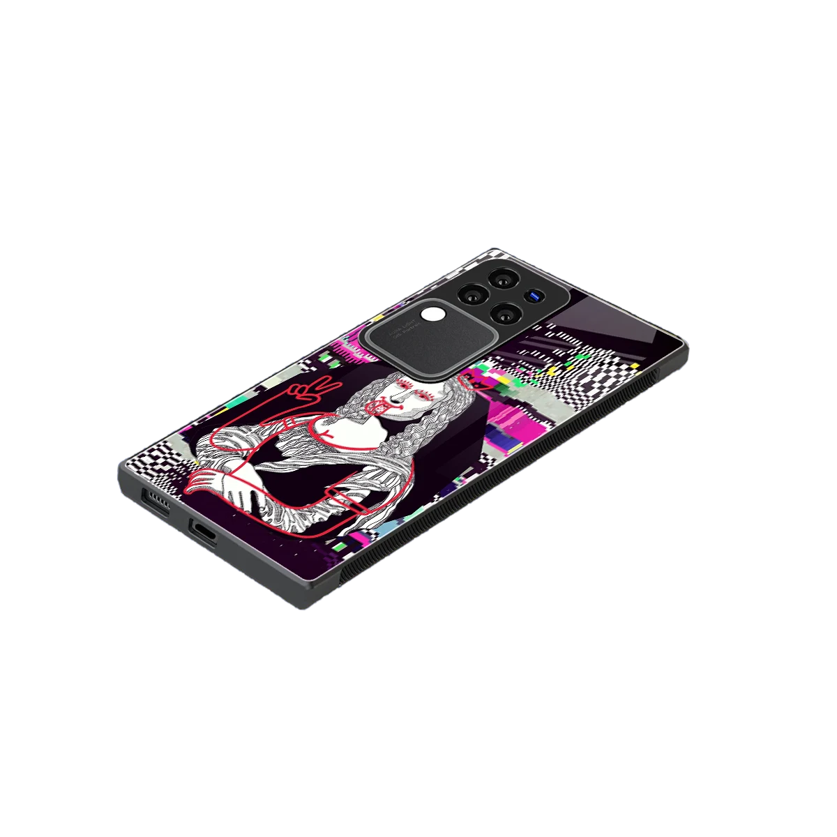 Mona Remix stylish phone case forvivo v30 pro | glossy glass and slim fit