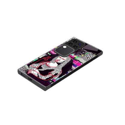 Mona Remix stylish phone case forvivo v30 pro | glossy glass and slim fit