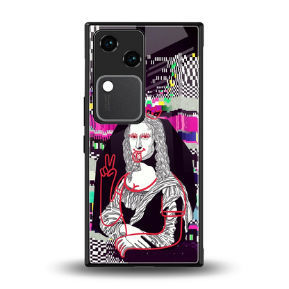 Mona Remix back phone cover | glass case for vivo v30