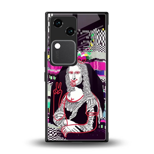 Mona Remix back phone cover | glass case for vivo v30