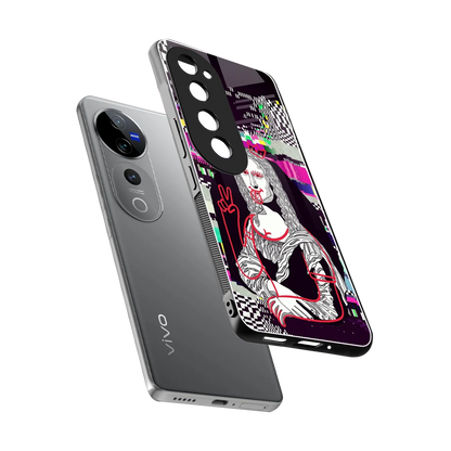 Mona Remix sleek vivo v40 pro cover with tempered glass back and TPU edges