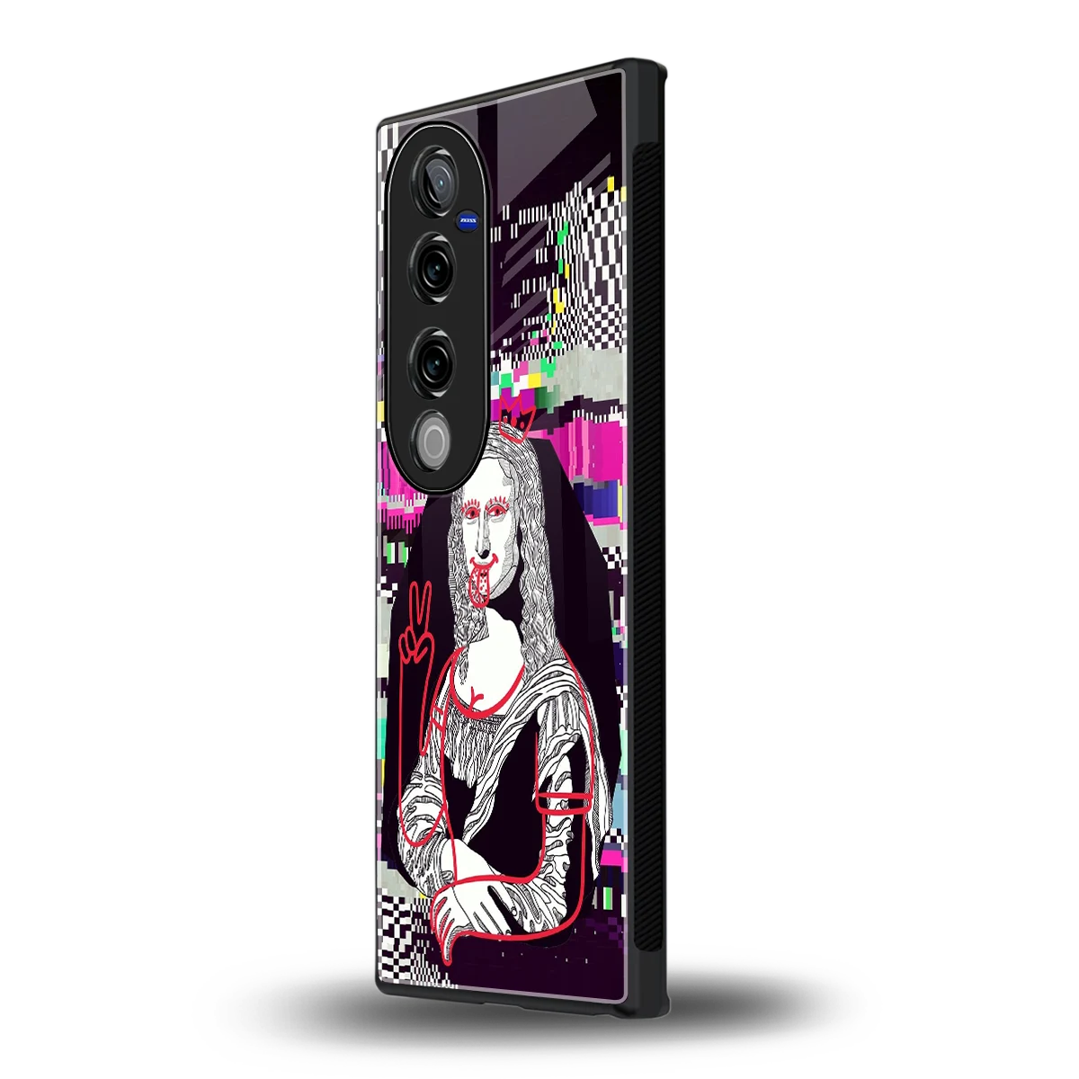 Mona Remix vivo v40 pro mobile cover | shockproof glass phone case