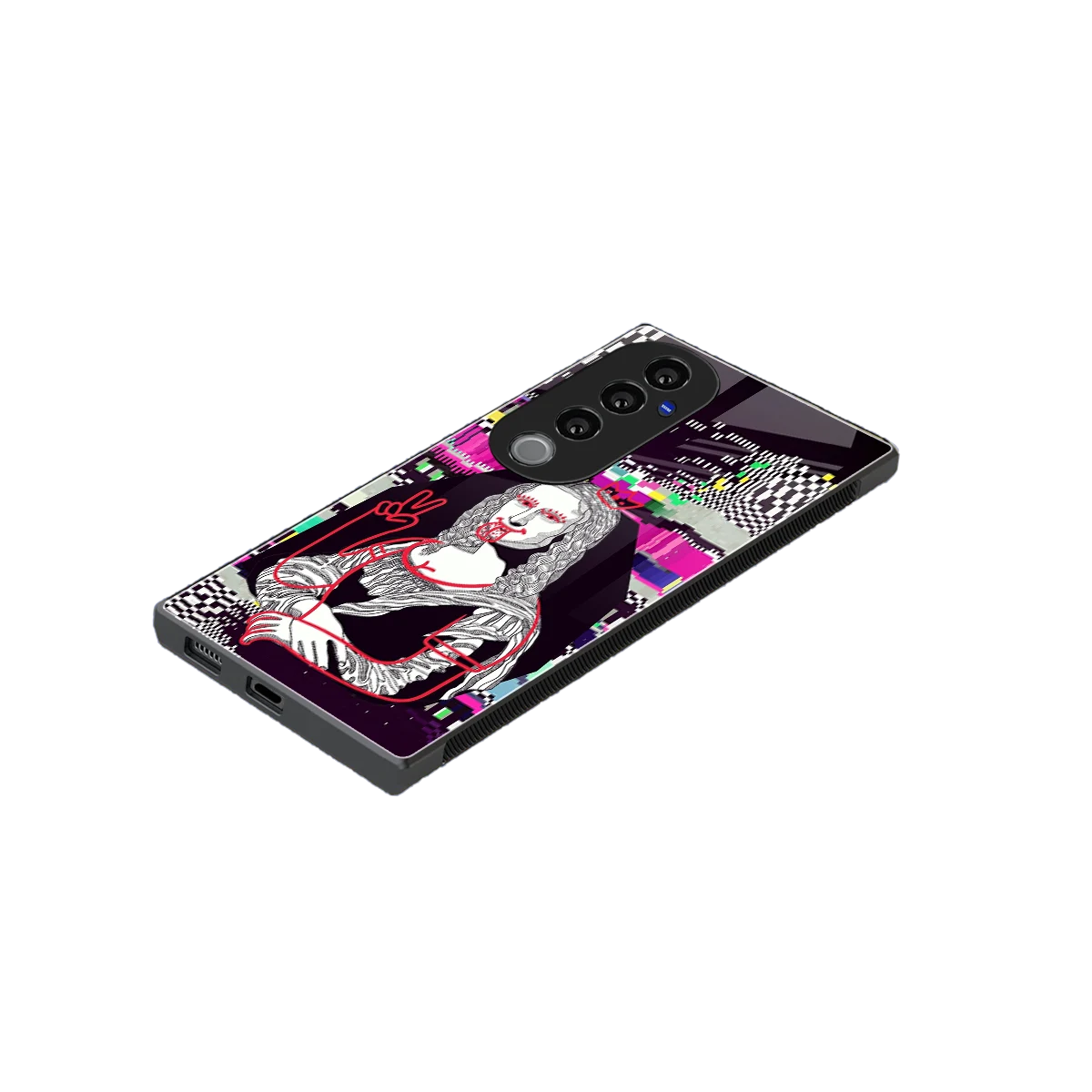 Mona Remix stylish phone case for vivo v40 pro | glossy glass and slim fit