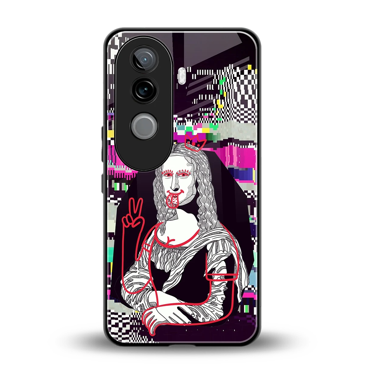 Mona Remix back phone cover | glass case for vivo v40e