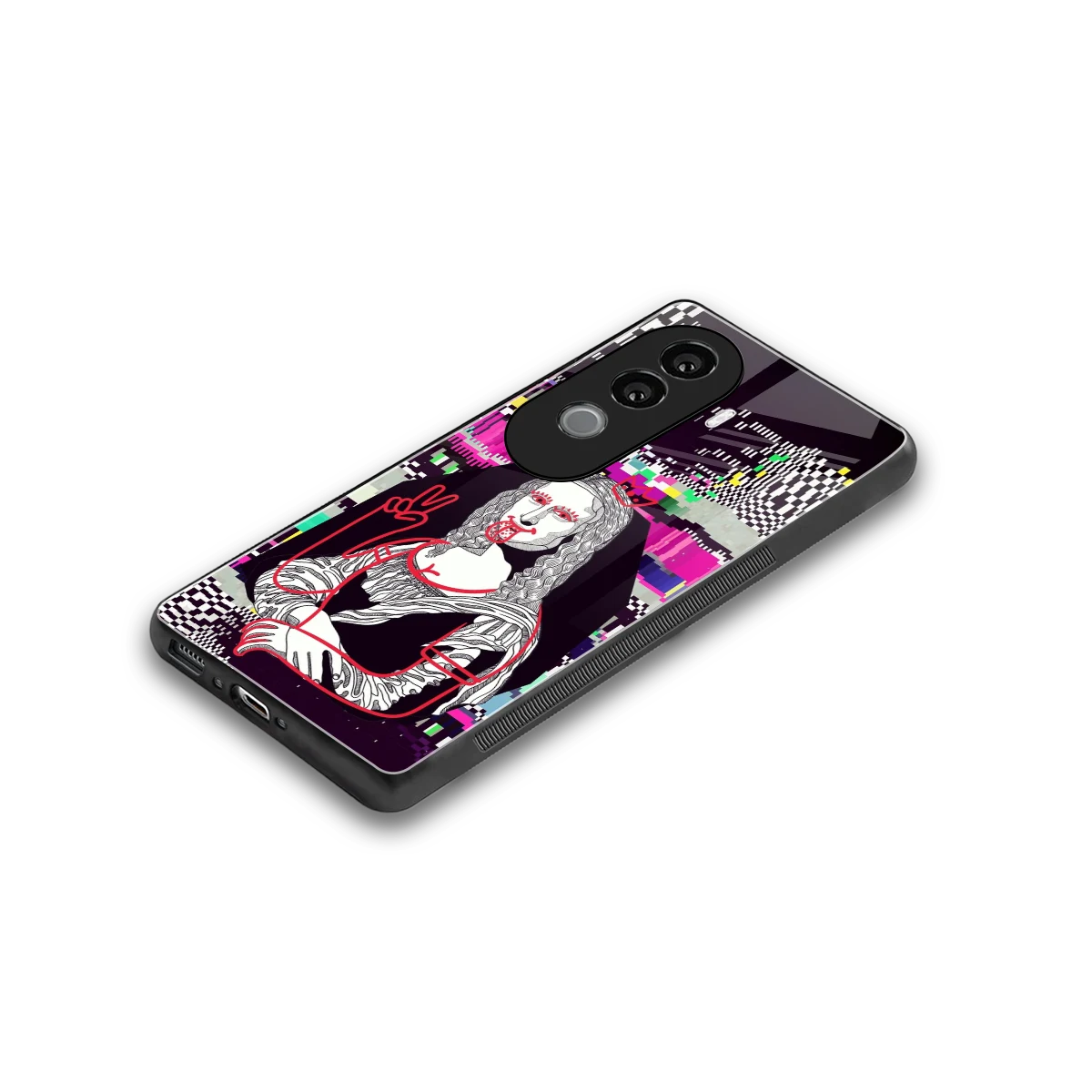 Mona Remix stylish phone case for vivo v40e | glossy glass and slim fit