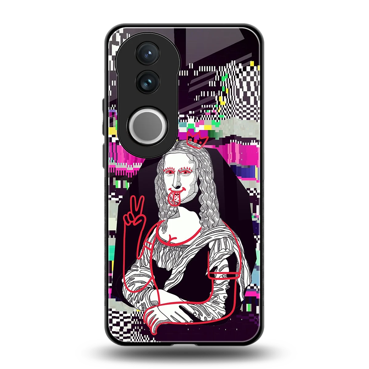Mona Remix back phone cover | glass case for vivo v50
