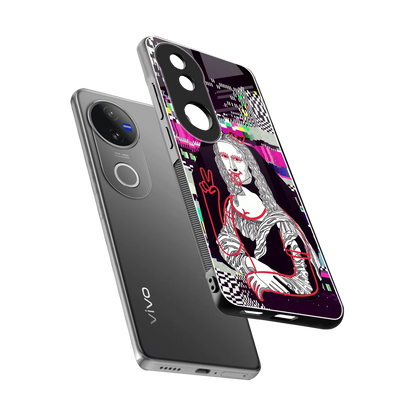 Mona Remix sleek vivo v50 cover with tempered glass back and TPU edges