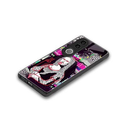 Mona Remix stylish phone case for vivo v50 | glossy glass and slim fit