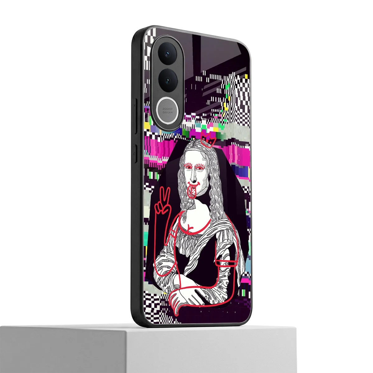 Mona Remix vivo v70 fe mobile cover | shockproof glass phone case
