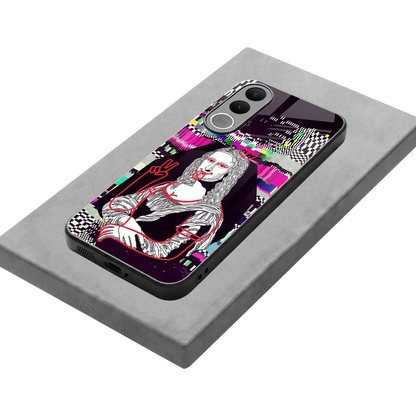 Mona Remix stylish phone case for vivo v70 fe | glossy glass and slim fit