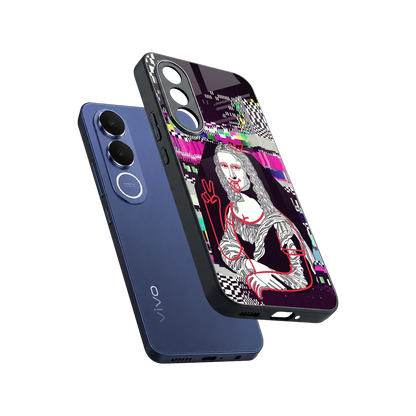 Mona Remix sleek vivo v70 fe cover with tempered glass back and TPU edges