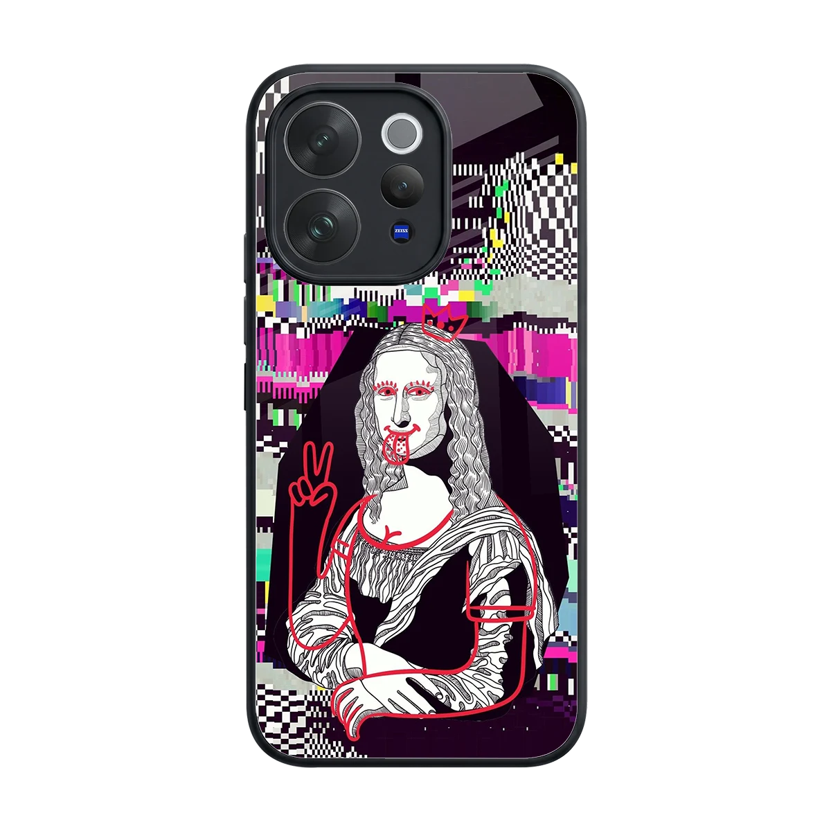 Mona Remix back phone cover | glass case for vivo v70