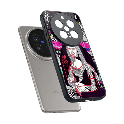 Mona Remix sleek vivo x200 pro cover with tempered glass back and TPU edges