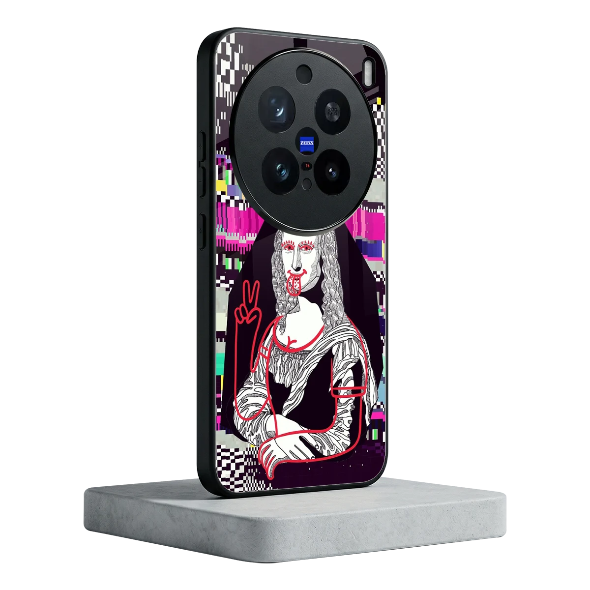 Mona Remix vivo x200 pro mobile cover | shockproof glass phone case