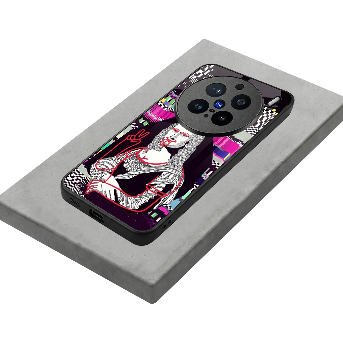 Mona Remix stylish phone case for vivo x200 pro | glossy glass and slim fit