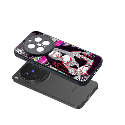 Mona Remix sleek vivo x300 pro cover with tempered glass back and TPU edges